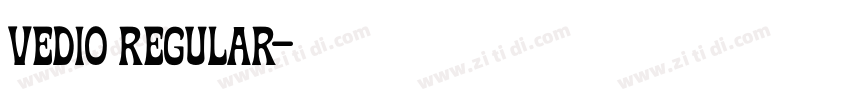 vedio regular字体转换 vedio regular字体转换